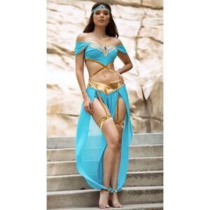 Leg Avenue Blue and Gold Jumpsuit